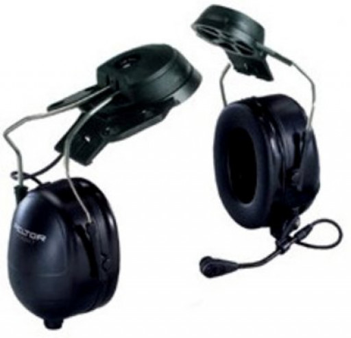 3M Black Helmet Attached Format Headset Flex Connection Class 5 SLC80 29dB (XH001661301)