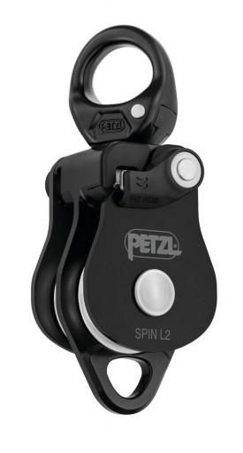 Petzl SPIN L2 BLACK Double pulley with swivel (P001CA01)