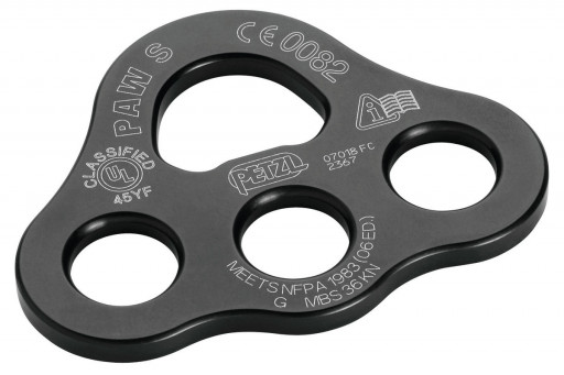 Small Petzl Black Tactical Paw Plate 36kN