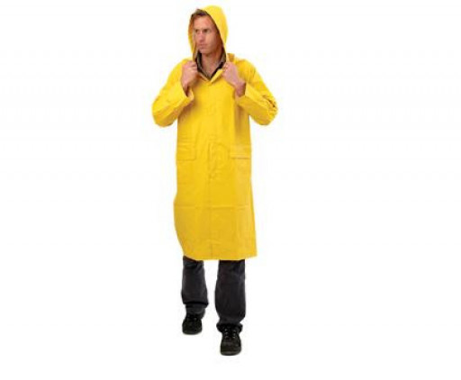 Yellow PVC Full Length Rain Coat
