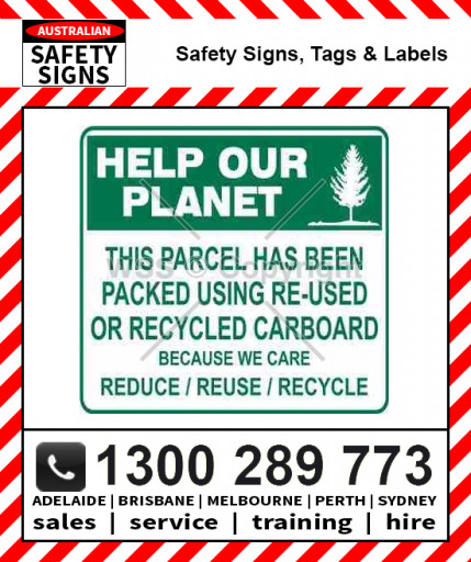 HELP OUR PLANET 100mm Self Stick Paper Roll 1000