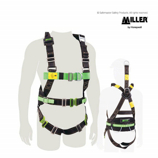 Miller Underground Miner's Harness in SS with Alum QC buckles on Waist & Legs - Small (M1020157)
