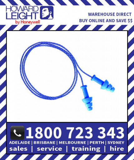 SmartFit Blue Multiple-Use Earplug Blue Nylon Cord  (50pk)