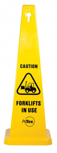 890mm Safety Cone - Caution Forklifts In Use (STC11)