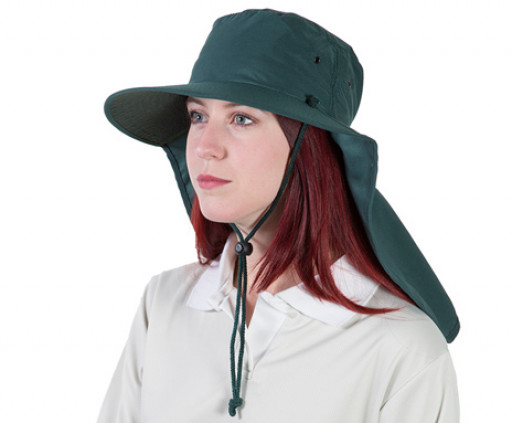 Uveto M-L FOREST GREEN Tammin Broad Brim Sun Hat