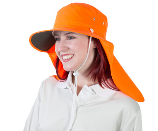 Uveto L-XL HI VIS ORANGE Tammin Broad Brim Sun Hat
