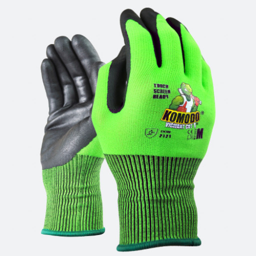 TGC KOMODO Vigilant Touch Screen Cut 1 Reusable Gloves M