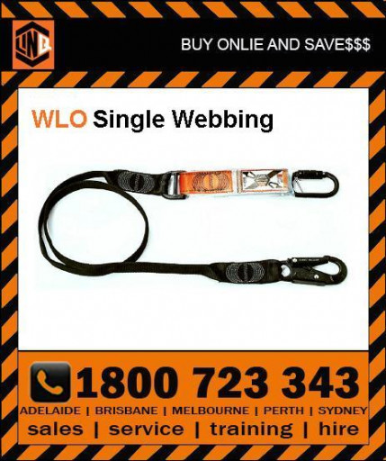 LINQ 2m Shock Absorbing Single Leg Webbing Lanyard (WLO) Various Configurations