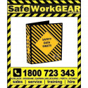 YELLOW SDS Safety Data Sheet Binder Folder also known as MSDS Folder