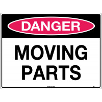 300x225mm - Poly - Danger Moving Parts (268MP)