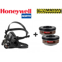 LARGE HONEYWELL NORTH 7700 Half Face Mask + A2 Filters Medical & Industrial
