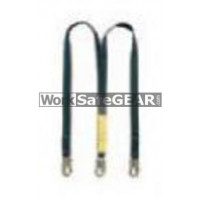 Double Kevlar Lanyard, compact energy absorber, 19mm hook each end.