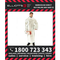 Elliotts Aluminised KEVLAR LINED CLOSED BACK SMOCK Furnace FR Welding Protective Clothing Workwear (AKS50WL)
