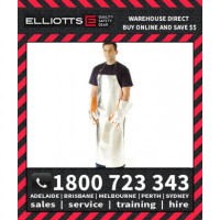 Elliotts Aluminised PREOX UNLINED APRON LARGE Furnace FR Welding Protective Clothing Workwear (APA4836U)