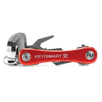 KeySmart Rugged Alum-Red with Belt Clip,Bottle Opener