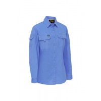 Bisley Womens X Airflow Ripstop Shirt Blue