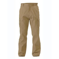 132S KHAKI Bisley Workwear 8 Pocket Mens Cargo Pant (BPC6007)