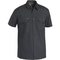 Bisley X Airflow Ripstop Short Sleeve Shirt Charcoal
