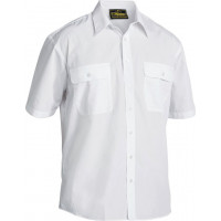 Bisley Permanent Press Short Sleeve Shirt White