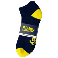 (3 pack) Bisley 11+ Navy Ankle Sock (BSX7215)