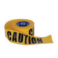 ProChoice "CAUTION" on Yellow Hazard Tape 100m x 75mm (CT10075)