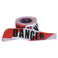 ProChoice "DANGER" Red/White Tape 100m x 75mm (DT10075)