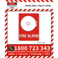 FIRE ALARM & PICTO 225x300mm Metal / Poly