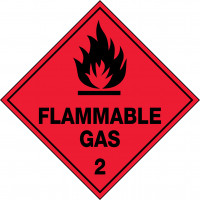 270x270mm - Metal - Flammable Gas 2 (HLTM102.1M)