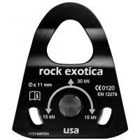 Rock Exotica Machined Rescue 1.5" Pulley BLACK