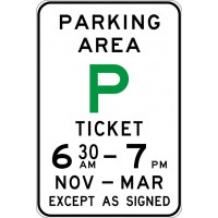 600x900mm - Class 2 - Aluminium - Minor Entry Parking (R5-61B)