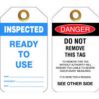 80x140mm -  Heavy Duty PVC Tags - Pkt of 25 - Inspected Ready To Use (UDT315)