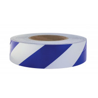 50mm x 45.7mtr - Class 2 Reflective Tape - Blue and White (RT3BLW)