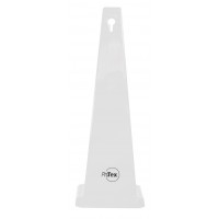 890mm Safety Cone - Blank White (STC03)