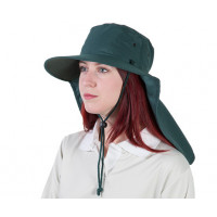Uveto L-XL FOREST GREEN Tammin Broad Brim Sun Hat