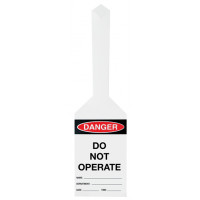 170x80mm - Self Locking Tags - Pkt of 25 - Danger Do Not Operate (UDT403)