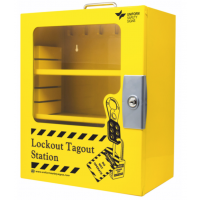 360x410x150mm Metal Lockable Lockout Station (Wall Mount) With Clear Door (UL320)