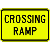 900x600mm - Aluminium - Class 1 Reflective - Crossing Ramp (W8-28C)