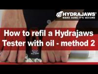 How to refill a Hydrajaws Tester with oil - method 2