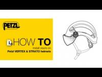 HowTo install visors on Petzl VERTEX & STRATO helmets