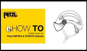 HowTo install visors on Petzl VERTEX & STRATO helmets