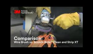 How to remove paint from metal using wire brush or Scotch-Brite™ Clean and Strip XT